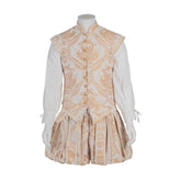 15th Century Renaissance Tudor Prince Costume - Halloweez Luxurious Embroidered Vest & Pants Full Set - Halloweez